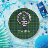 Clan Muir Crest Badge en Tartan Papieren Bordje (Feest)