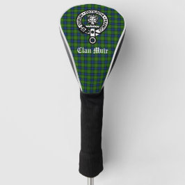 Clan Muir / Meer Crest Badge & Tartan Golfheadcover