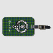Clan Muir of Meer Crest Badge & Tartan Bagagelabel (Voorkant (horizontaal))