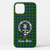 Clan Muir of Meer Crest Badge & Tartan Case-Mate iPhone Case (Achterkant)