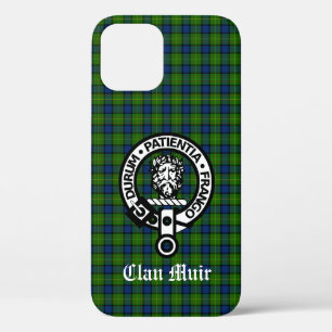 Clan Muir of Meer Crest Badge & Tartan Case-Mate iPhone Case