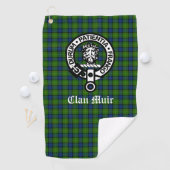 Clan Muir of Meer Crest Badge & Tartan Golfhanddoek (Insitu)