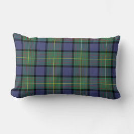 Clan Muir Tartan Blue en Green Pset Kussen