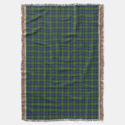 Clan Muir Tartan Deken (Voorkant Verticaal)