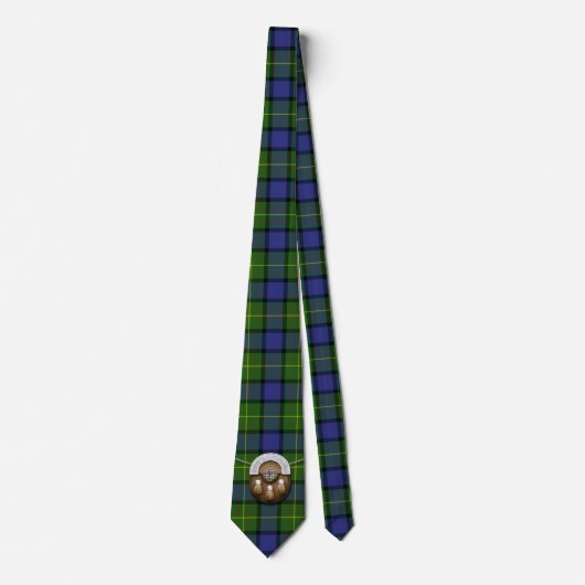 Clan Muir Tartan en Sporran Stropdas (Voorkant)