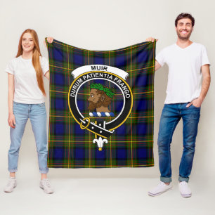 Clan Muir Tartan Plaid remains the same as it is a Fleece Deken