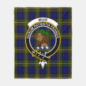 Clan Muir Tartan Pset Fleece Deken (Voorkant)