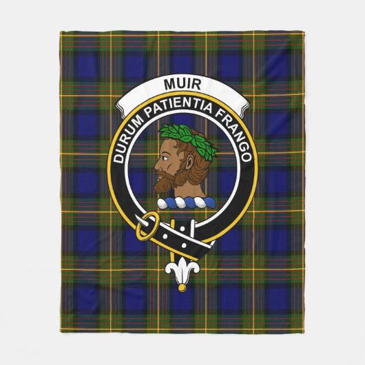 Clan Muir Tartan Pset Fleece Deken (Voorkant)