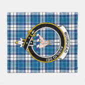 Clan Muirhead Blue Tartan Pset Fleece Deken (Voorkant (Horizontaal))