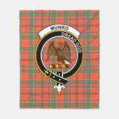 Clan Munro Ancient Tartan Pset Fleece Deken (Voorkant)