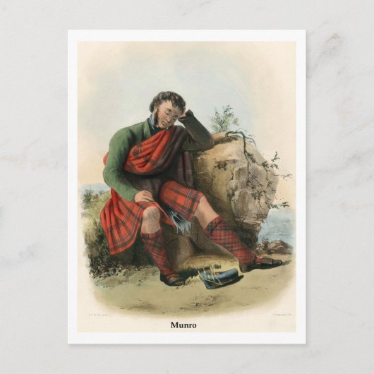 Clan Munro Briefkaart (Voorkant)