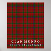 Clan Munro Colors of Scotland Tartan Poster (Voorkant)