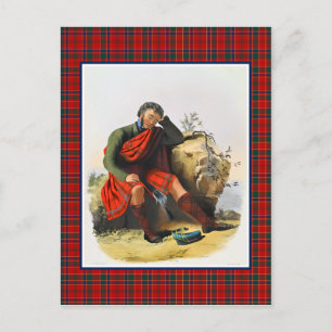 Clan Munro  Illustratie Tartan Lijst Briefkaart
