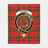 Clan Munro Modern Tartan Plaid Fleece Deken (Voorkant)