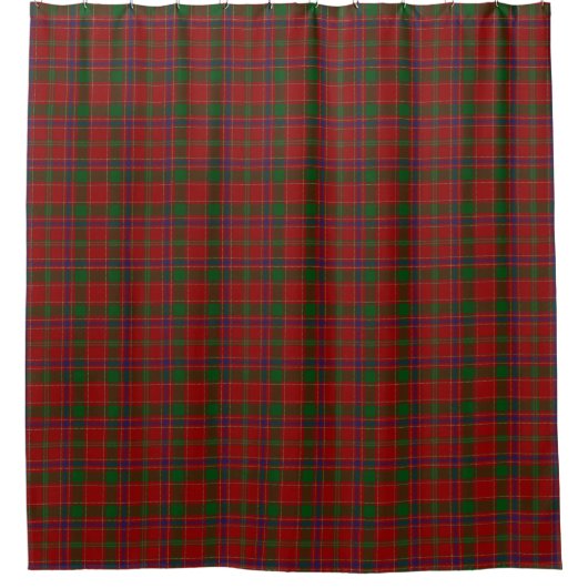 Clan Munro Schots Erfgoed Tartan Douchegordijn (Voorkant)