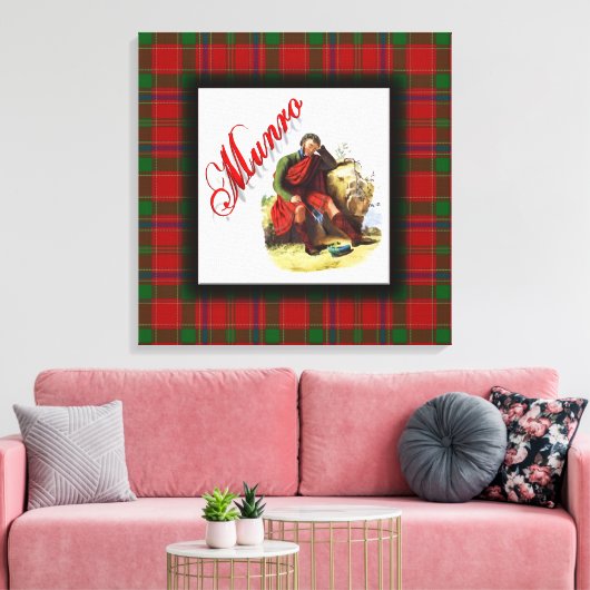 Clan Munro Scottish Dream Canvas Afdruk (Insitu (Woonkamer))
