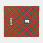 Clan Munro Tartan Fleece Deken (Voorkant (Horizontaal))
