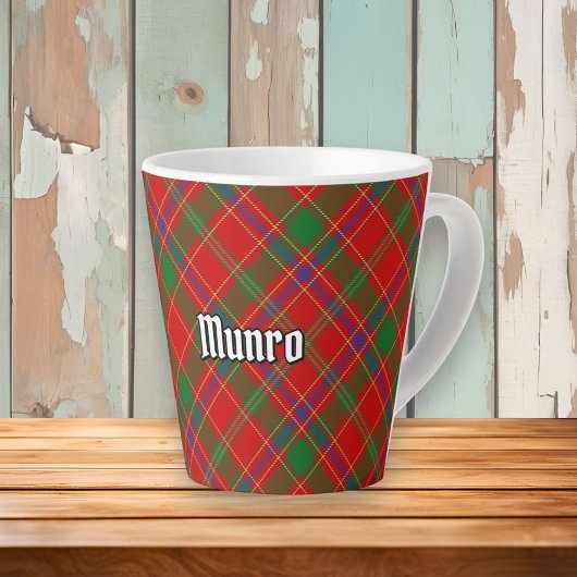 Clan Munro Tartan Latte Mok