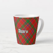 Clan Munro Tartan Latte Mok (Rechterhoek)