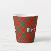 Clan Munro Tartan Latte Mok (Voorkant)