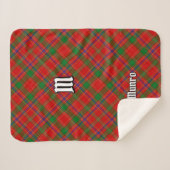 Clan Munro Tartan Sherpa Deken (Voorkant (horizontaal))