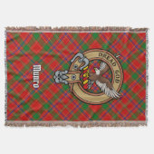 Clan Munro-wapen boven tartan Deken (Voorkant)