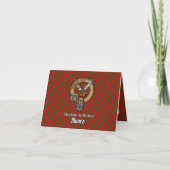 Clan Munro Wapen over Tartan (Voorkant)