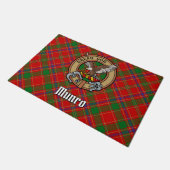 Clan Munro Wapen over Tartan Deurmat (Schuin)
