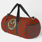 Clan Munro Wapen over Tartan Plunjezak (Rechterhoek)