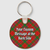 Clan Munro Wapen over Tartan Sleutelhanger (Achterkant)