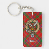 Clan Munro Wapen over Tartan Sleutelhanger (Voorkant)