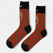 Clan Munro Wapen over Tartan Sokken (Links)