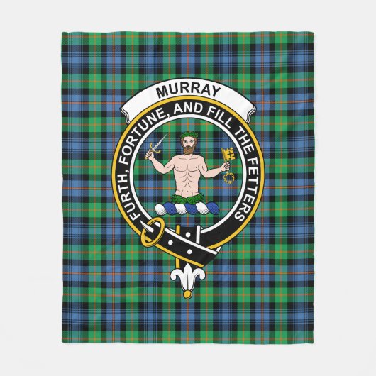 Clan Murray Atholl Ancient Tartan Pset Fleece Deken (Voorkant)