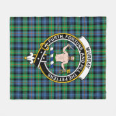 Clan Murray Atholl Ancient Tartan Pset Fleece Deken (Voorkant (Horizontaal))