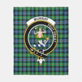 Clan Murray Dysart van Atholl Ancient Tartan Pset Fleece Deken (Voorkant)