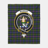 Clan Murray Dysart van Atholl Moderne Tartan Pset Fleece Deken (Voorkant)