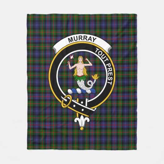 Clan Murray Dysart van Atholl Moderne Tartan Pset Fleece Deken (Voorkant)