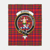 Clan Murray Dysart van Tulloch Tartan Plaid Fleece Deken (Voorkant)