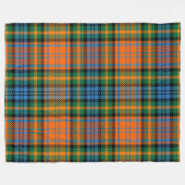 Clan Murray Pset Tartan Blue Oranje Green Check Fleece Deken (Voorkant (Horizontaal))