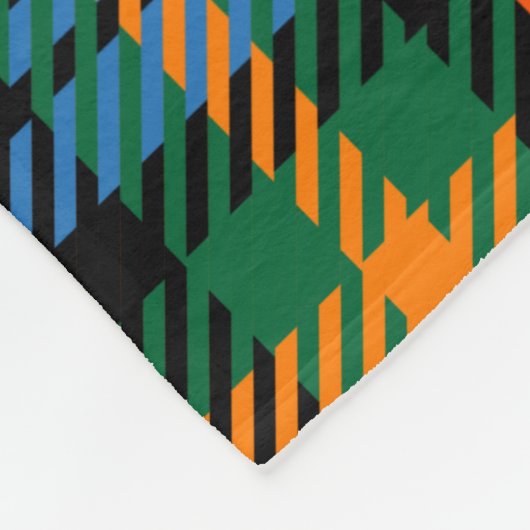 Clan Murray Pset Tartan Blue Oranje Green Check Fleece Deken (Hoek)