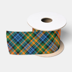 Clan Murray Schotse ruit Oranje Blauw Groen Geruit Satijnen Lint