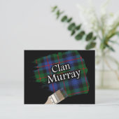 Clan Murray Scottish Tartan Paint Brush Briefkaart (Staand voorkant)