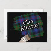 Clan Murray Scottish Tartan Paint Brush Briefkaart (Voorkant / Achterkant)