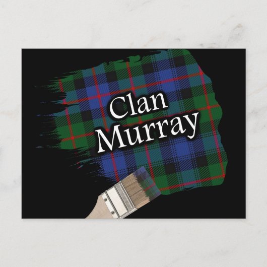 Clan Murray Scottish Tartan Paint Brush Briefkaart (Voorkant)