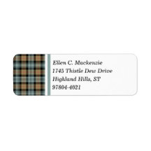 Clan Murray Tan en Black Weathered Tartan