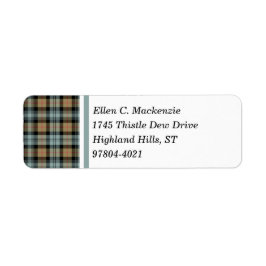 Clan Murray Tan en Black Weathered Tartan Etiket