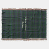 Clan Murray Tartan heeft een aangepaste trommelwan Deken (Voorkant)