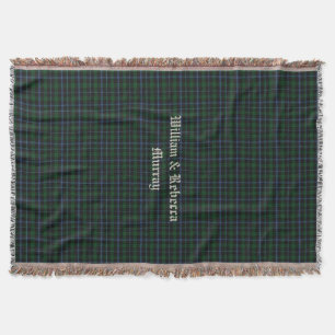 Clan Murray Tartan heeft een aangepaste trommelwan Deken