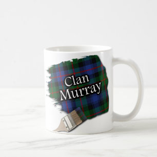 Clan Murray Tartan Paint Brush Cup Mok