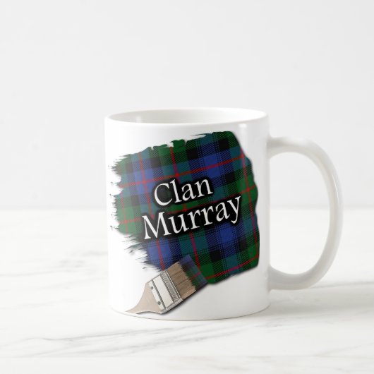 Clan Murray Tartan Paint Brush Cup Mok (Rechts)